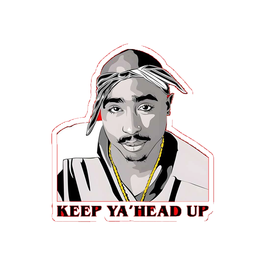Keep Ya'Head Up Sticker